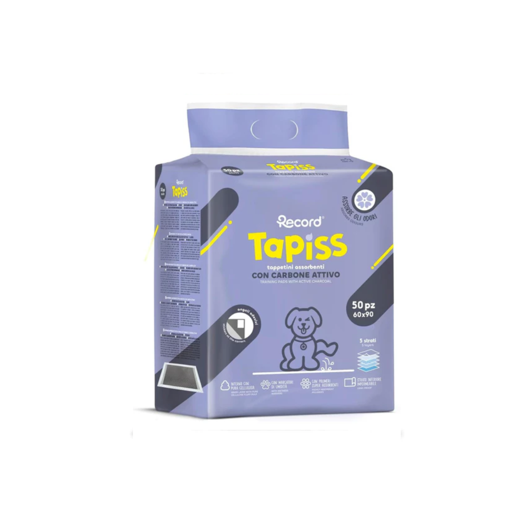 Record Tapiss carboni attivi 50 pz 60x90 tappetini per cani