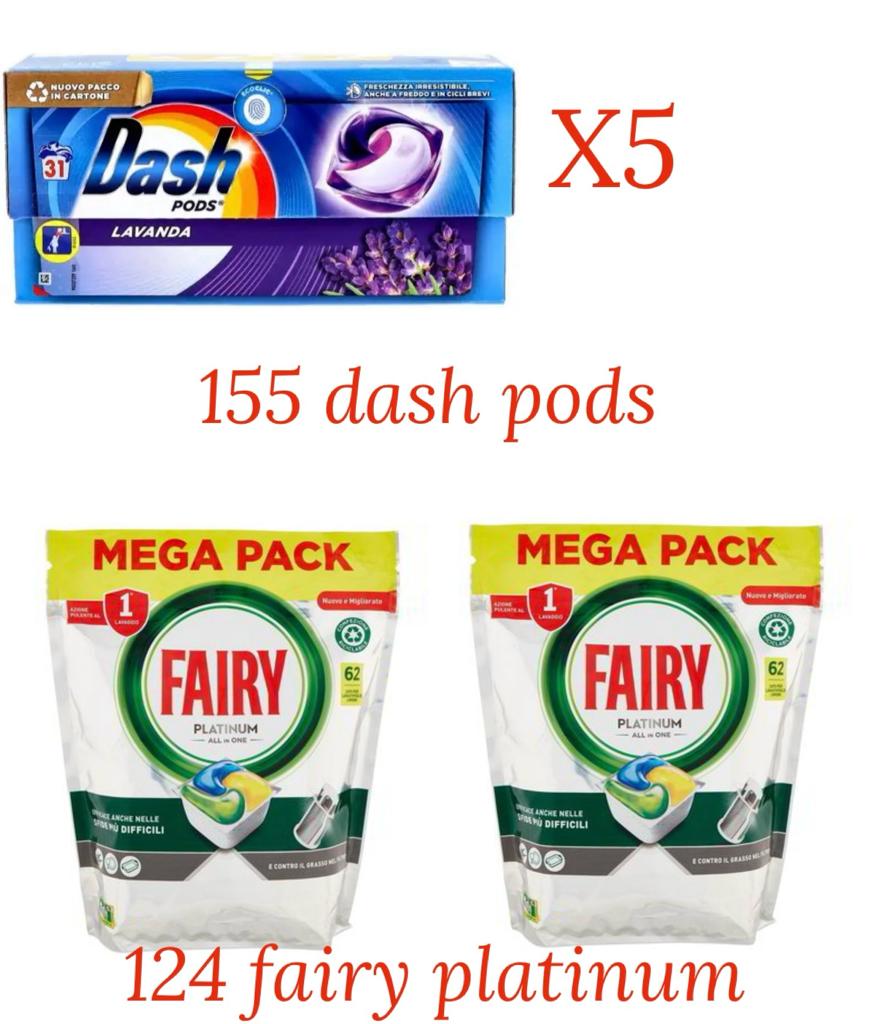 Dash Pods Detersivo Lavatrice Capsule, Lavanda, 31 La