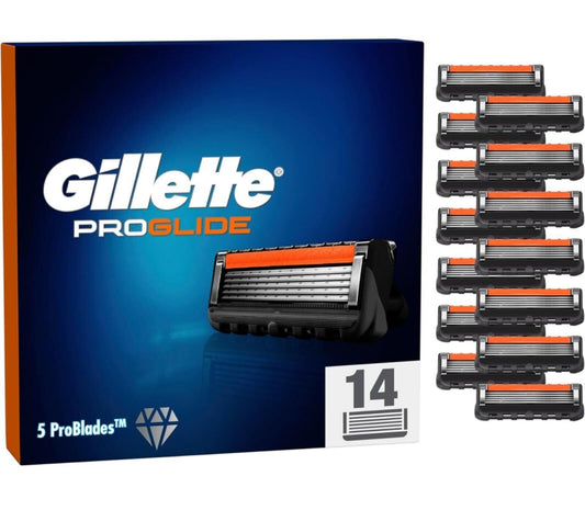 Gillette Fusion Proglide, 14 Lamette Di Ricambio. Nuovo, Sigillato E Originale.