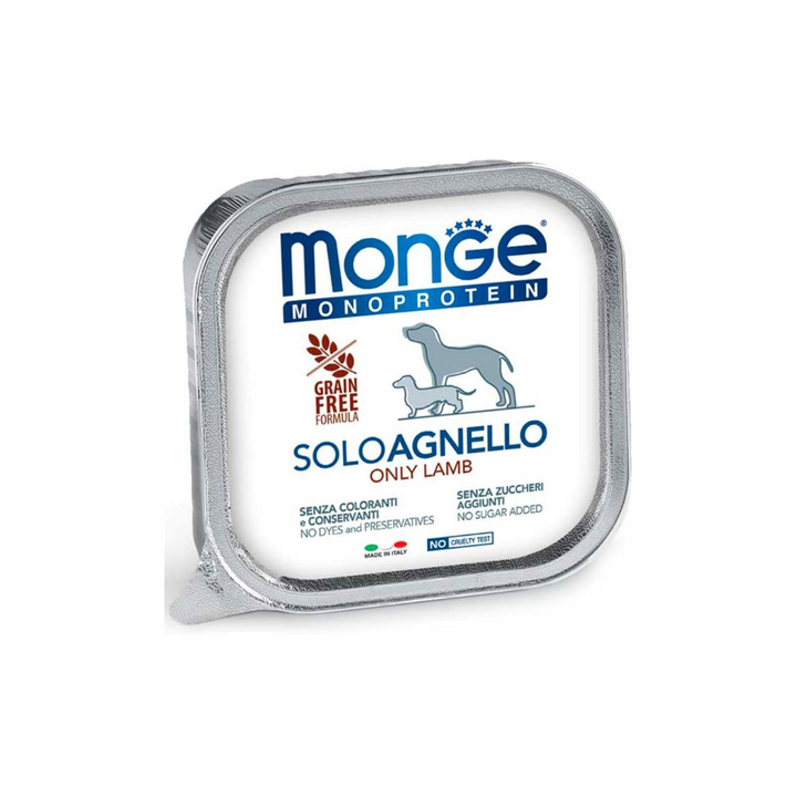 Monge 24 vaschette da 150gr monoproteico umido per cani