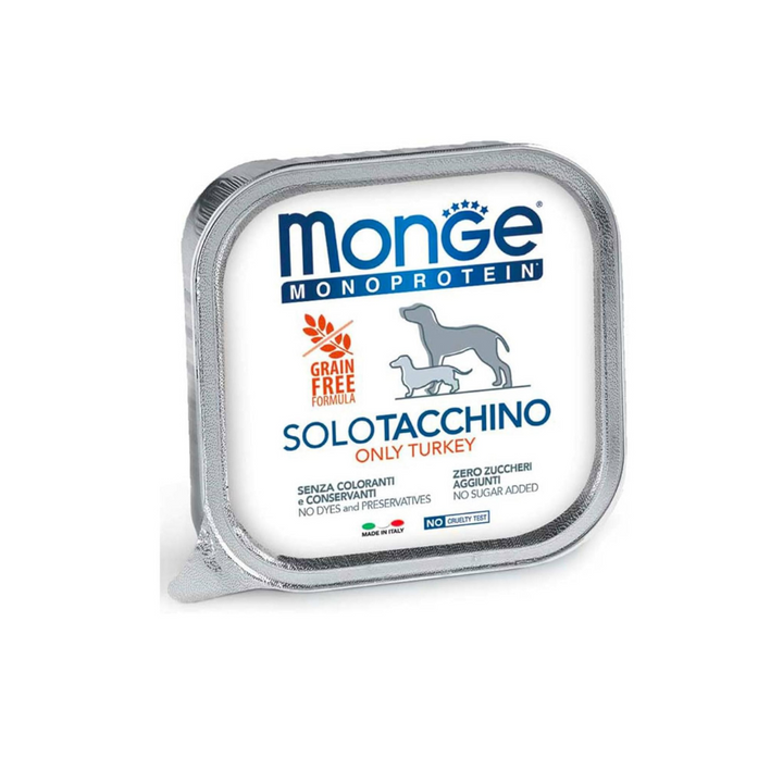 Monge 24 vaschette da 150gr monoproteico umido per cani