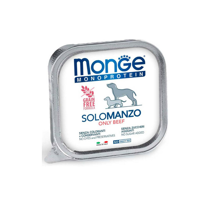 Monge 24 vaschette da 150gr monoproteico umido per cani