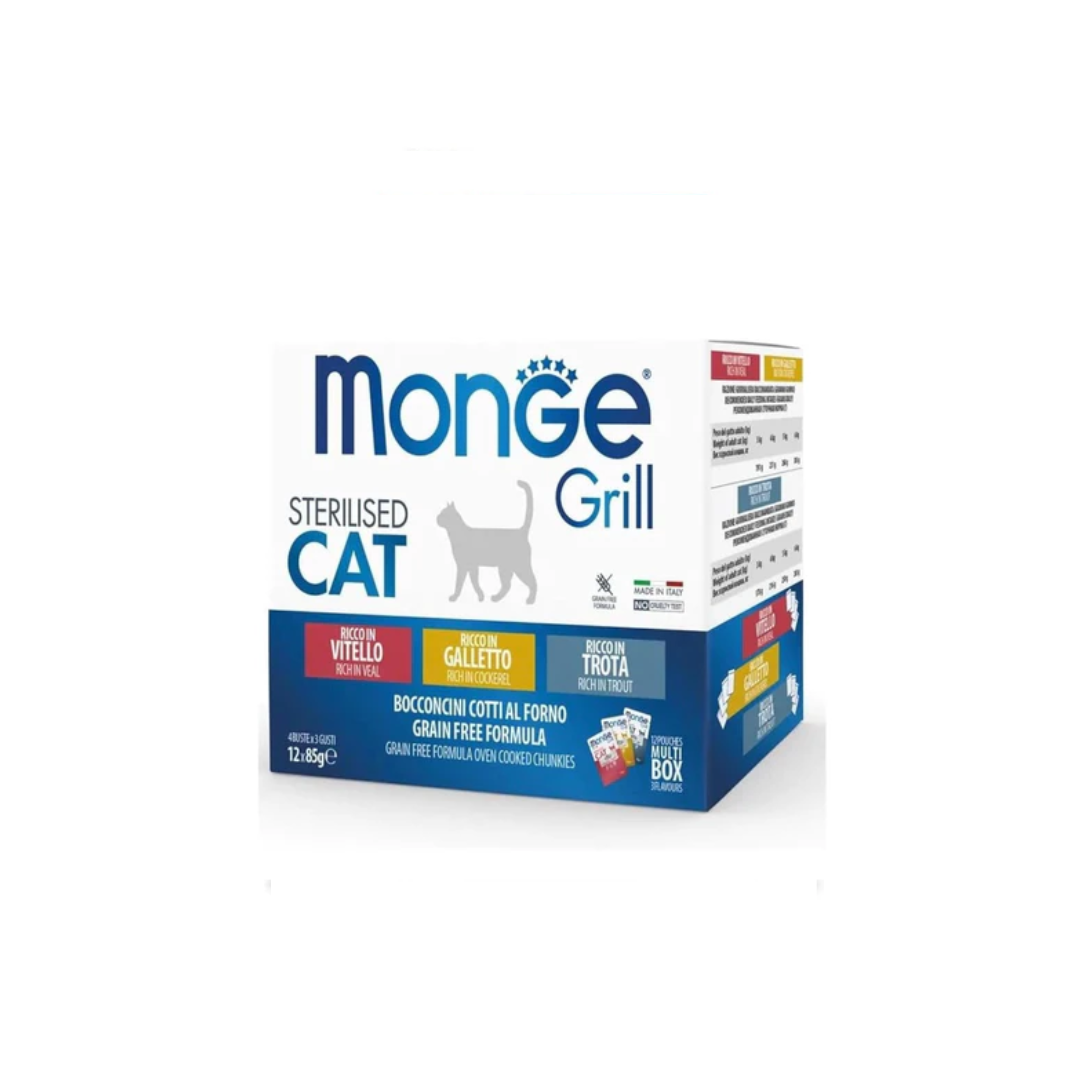 Monge grill gatto 24 bustine (2 confezioni da 12)