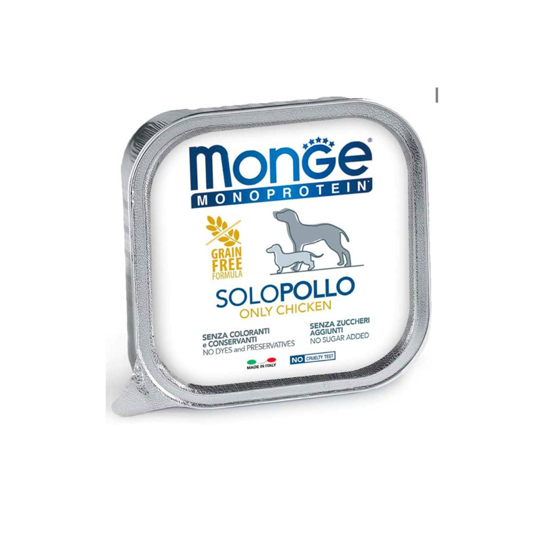 Monge 24 vaschette da 150gr monoproteico umido per cani