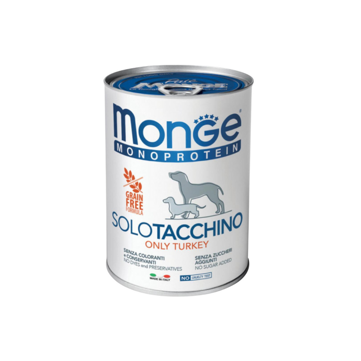 Monge 24 lattine da 400gr vari gusti - monoproteico