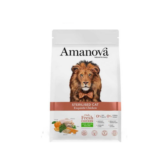 Amanova sterilised cat 6kg Pollo