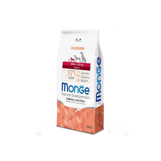Monge Mini Adult 7,5 kg Salmone e riso