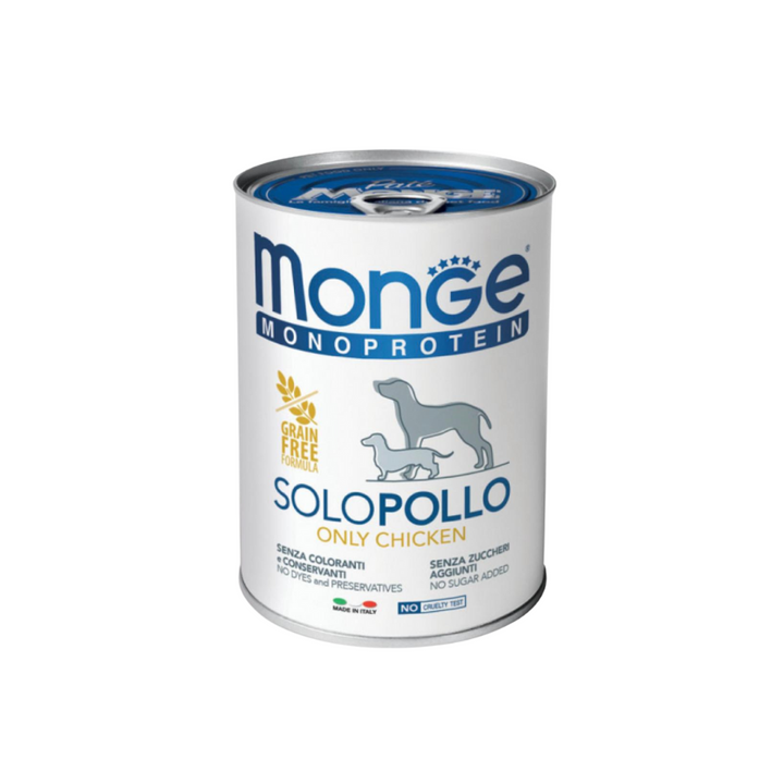 Monge 24 lattine da 400gr vari gusti - monoproteico