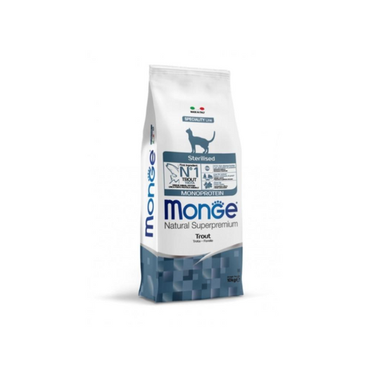 Monge natural superpremium gatto sterilised 10kg Trota
