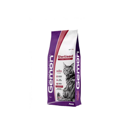 Gemon gatto sterilised 7kg Manzo