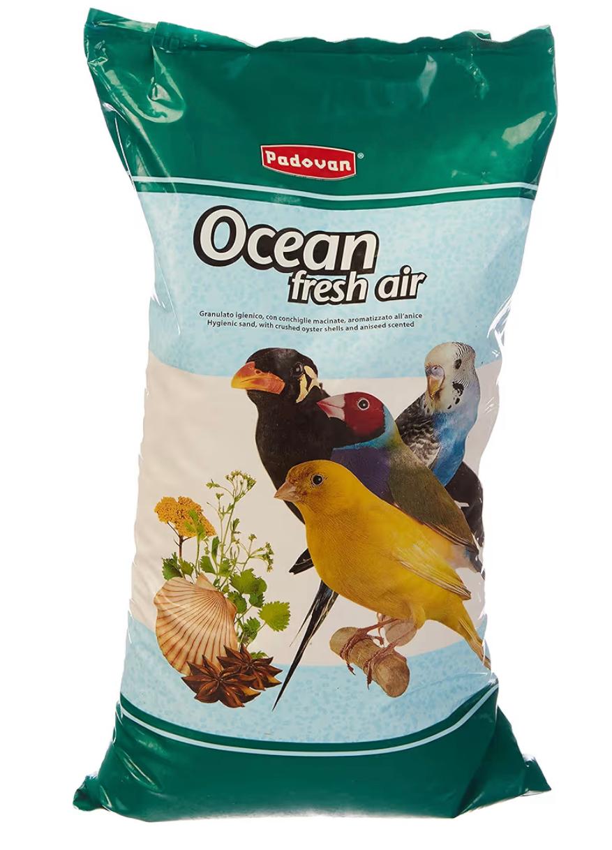 Padovan sabbia oceanica per uccelli 10Kg