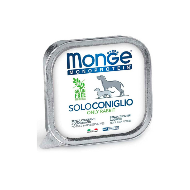 Monge 24 vaschette da 150gr monoproteico umido per cani